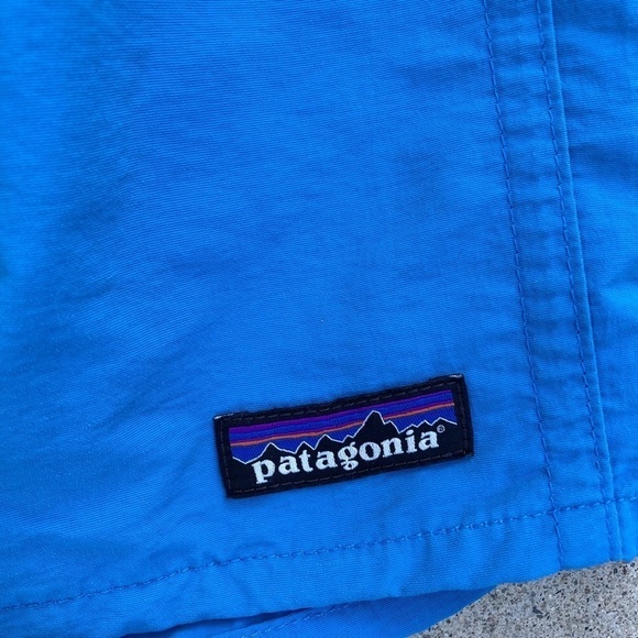 Men's Patagonia Swim Shorts Blue Solid Liner REMOVED XL Nylon Pocket Hybrid Gym - Picture 7 of 11